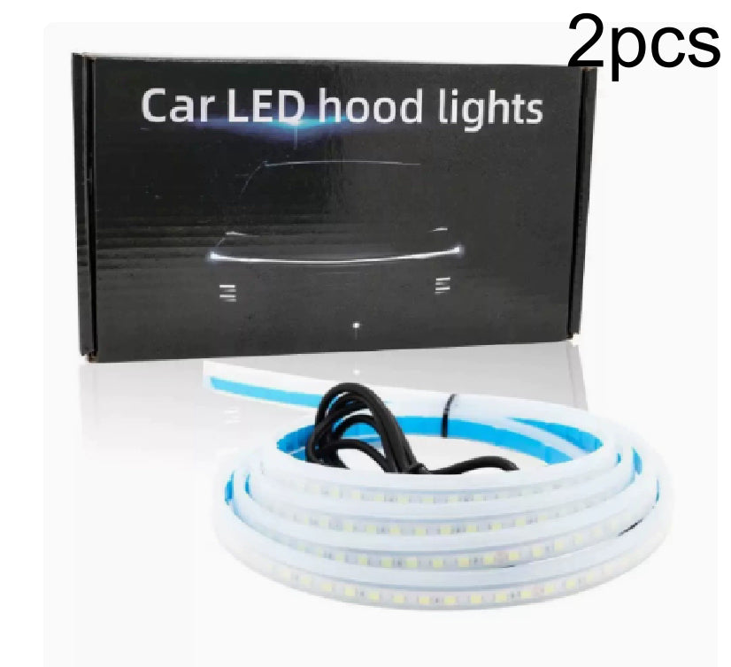 Highlight Start Up Scan Daytime Running Lights For Cars Dynamic LED Hood Light Bar