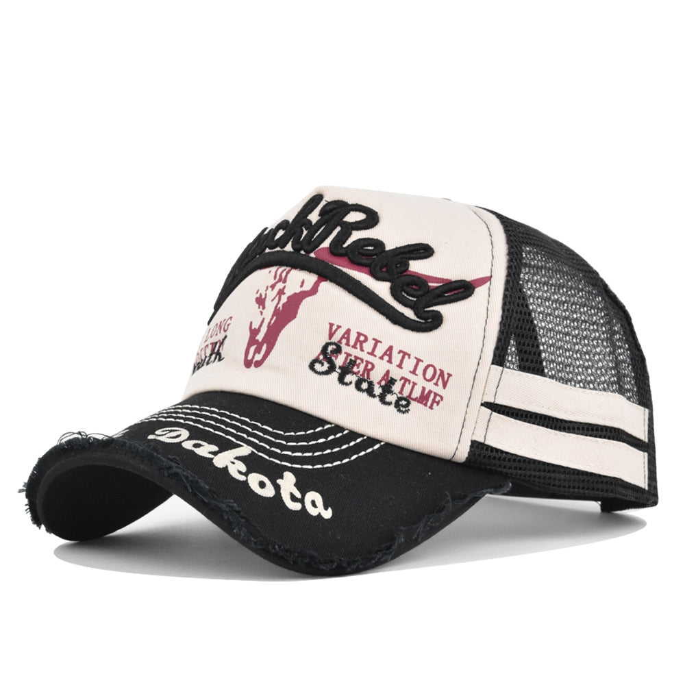 Casquette de baseball identique pour hommes et femmes avec logo de tête de Bull Embossed
