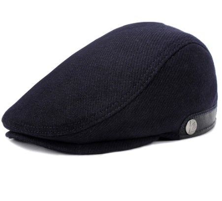 Woolen Beret Herringbone Pattern réglable