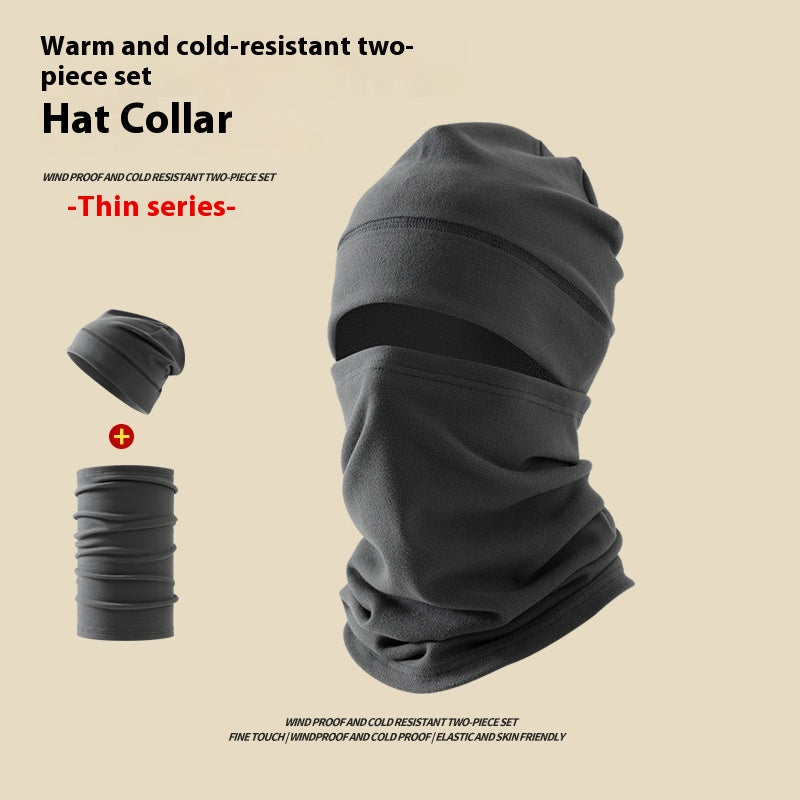 Chapeau de Dralon Masque de vent d'hiver pour hommes Chapeau de mouchoir Couverture en deux parties Cycling Bag Headgear