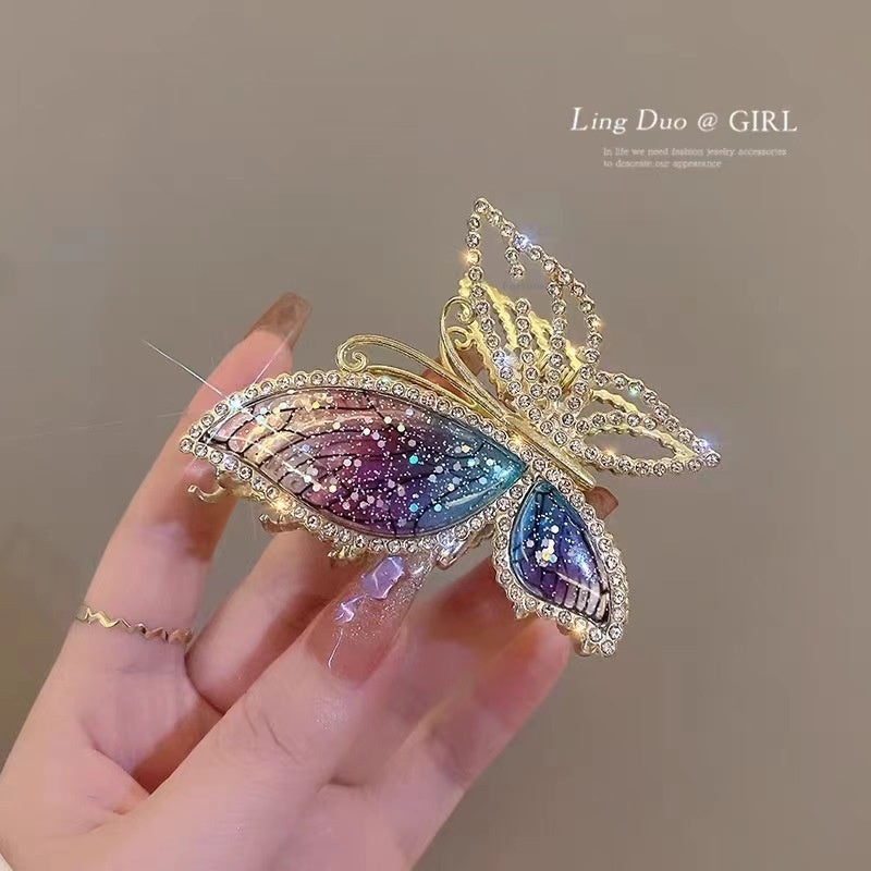 Mode pour femmes Grandes Barrettes à papillon