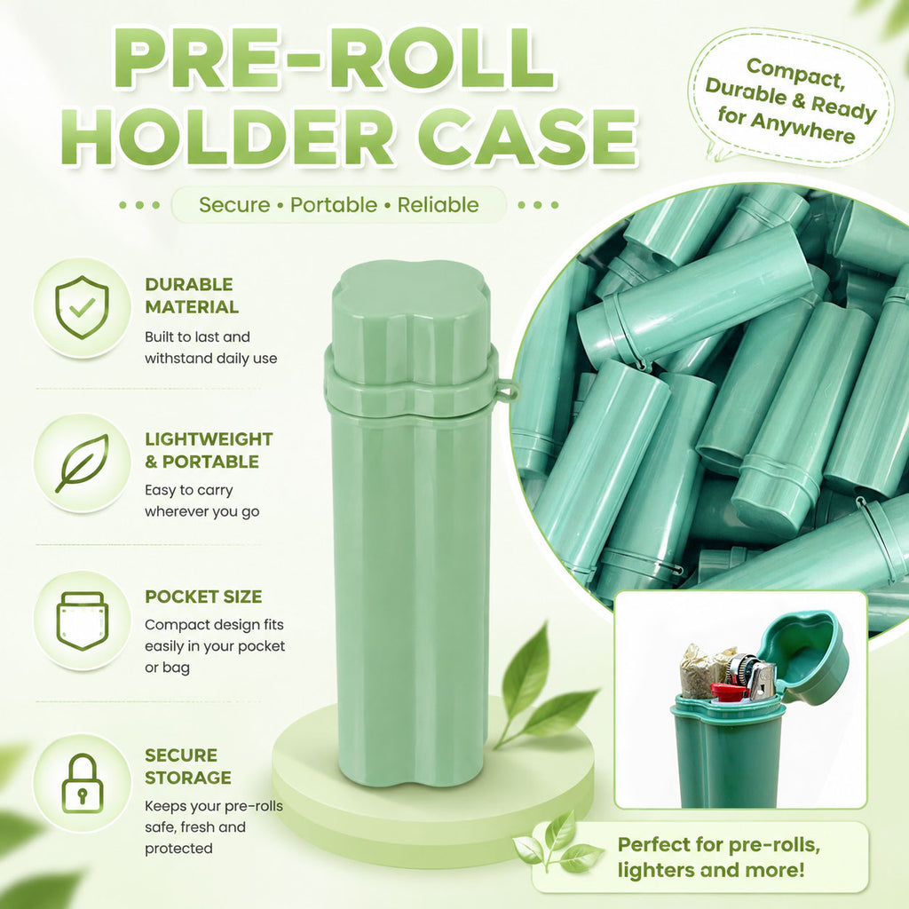 Un-pièce Flip-top Cigarette kit avec deux trous incluant l'éclairage pour un rangement facile