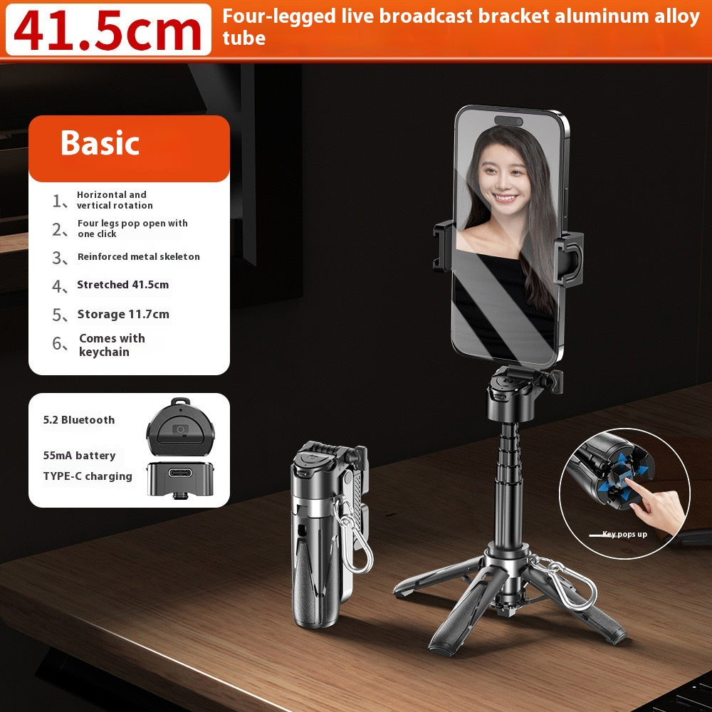 Multifonctionnel Mini Selfie Stick Bracket intégré