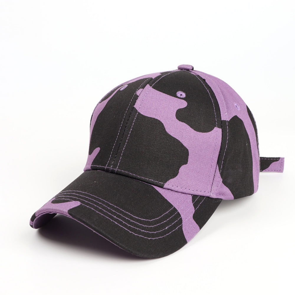 Motif de vache carton brillant impression ajustable style simple et polyvalent Peaked Cap approprié F