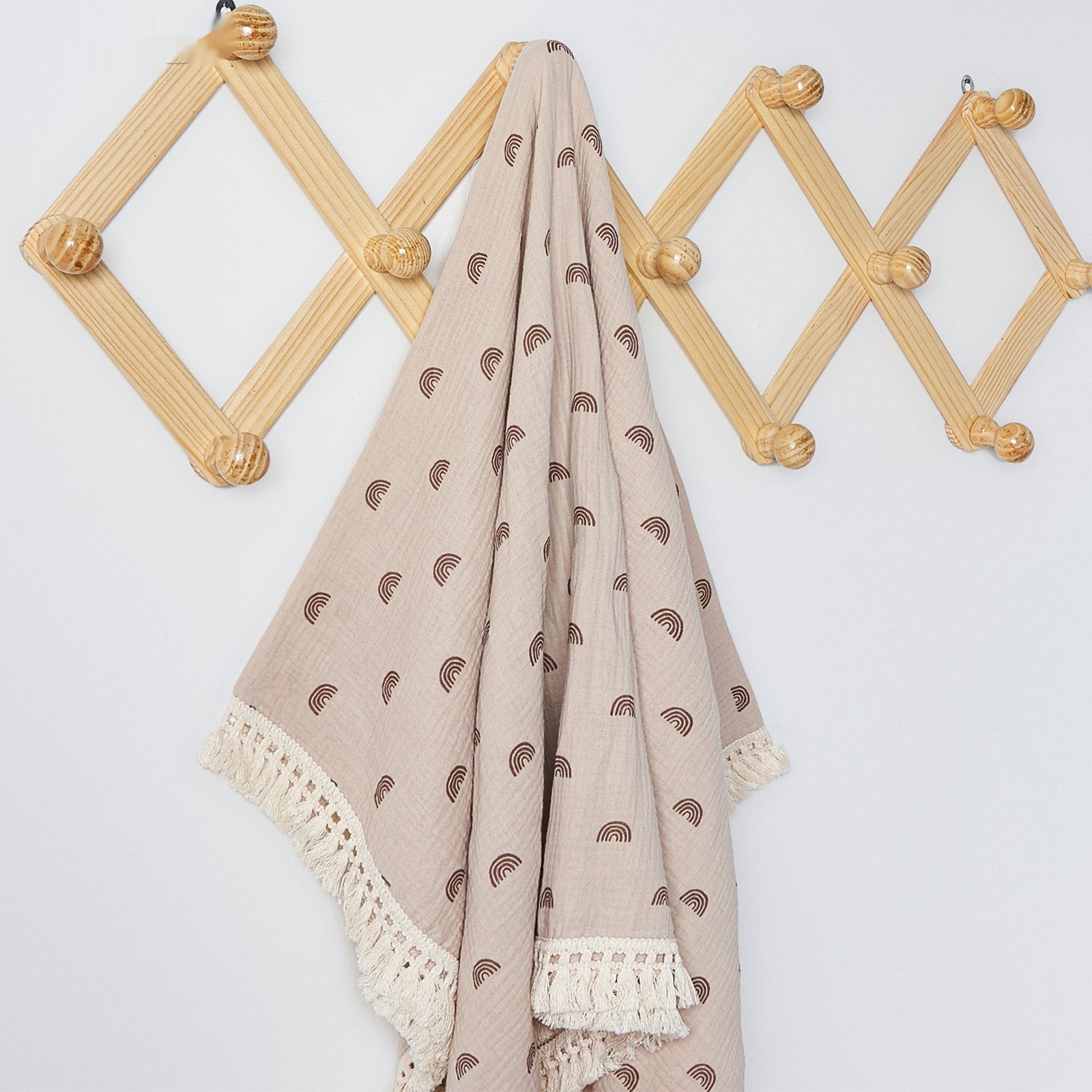Crêpe de coton imprimé Couverture en tassel