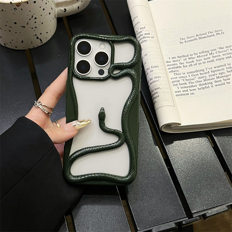 Clapet de téléphone à serpents brillants plaqués