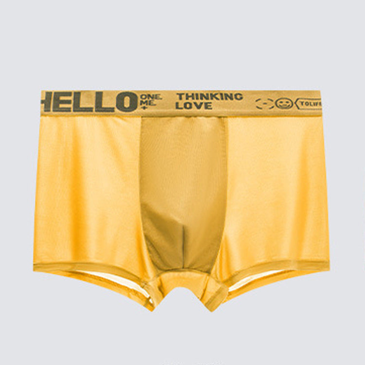 Popular HELLO Ice Silk Sous-vêtements pour hommes Youth Boxer