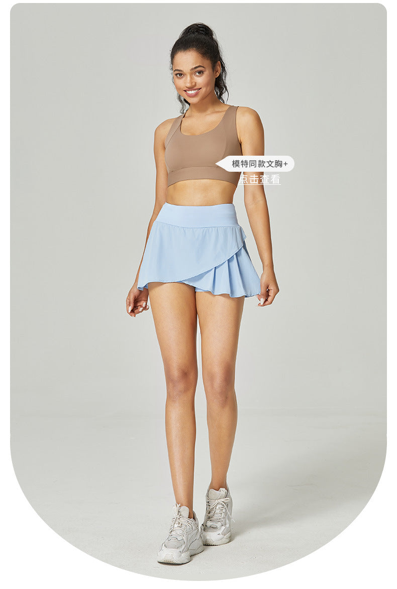 Short sport de séchage rapide de couleur solide polyvalente pour femme
