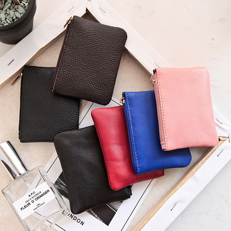 Petit sac en cuir de mouton portefeuille banque carte jeu mini petite pochette de monnaie pour combattre beaucoup de