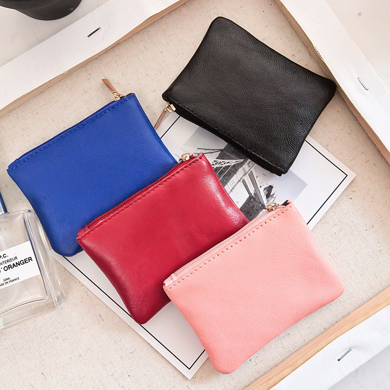 Petit sac en cuir de mouton portefeuille banque carte jeu mini petite pochette de monnaie pour combattre beaucoup de