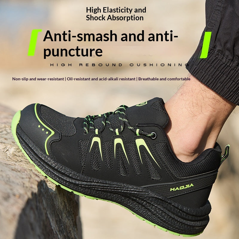 Quatre saisons Anti Smash Puncture résistant au travail chaussures de sécurité pour les hommes