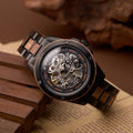 Montre mécanique en bois pour hommes