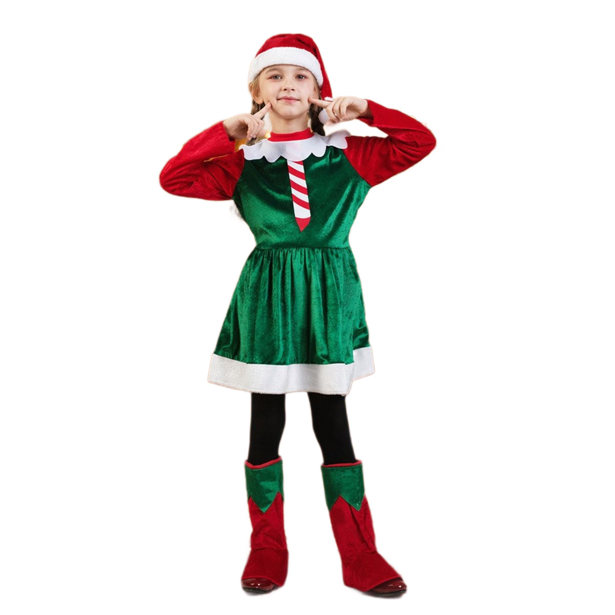 Déguisement de performance de l'Élef de Noël pour enfants