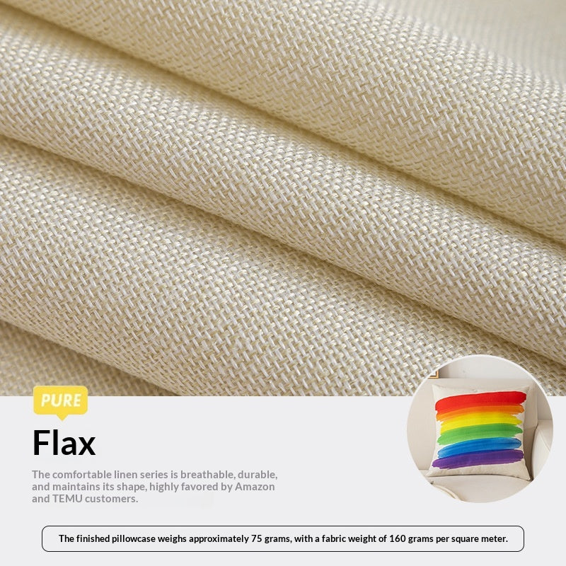 Canapé Appui-tête Coussin en peluche courte Imprimé Couverture d'oreiller
