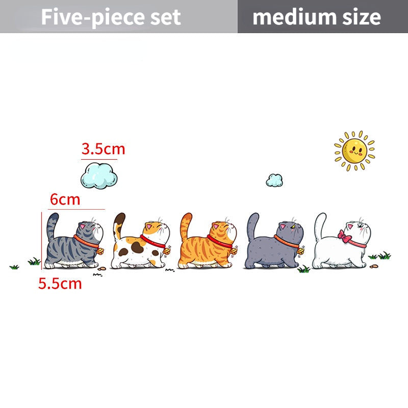 Cats d'escalade auto Sticker drôle animal styling décoration imperméable