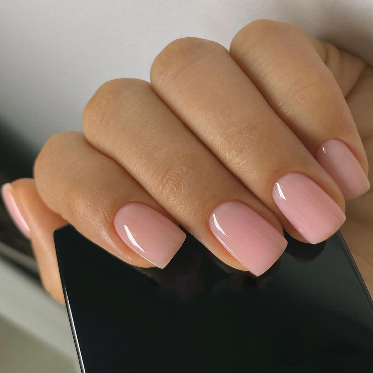 Solide-couleur Short-style Hand made Wearable Nails