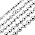 Perles rondes Collier en perles d'argent