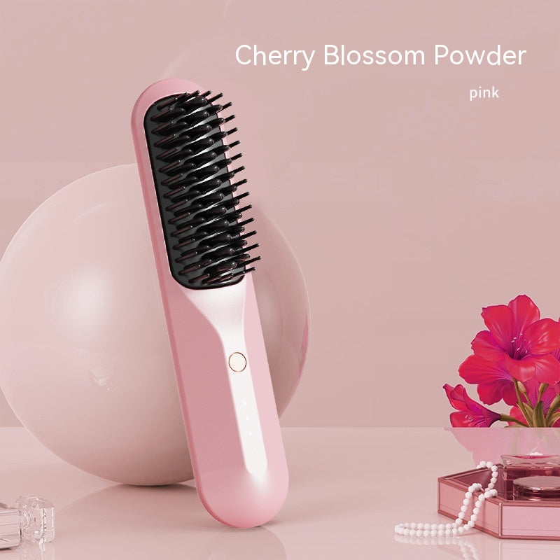 Comb droit sans fil Portable Quick-heating Charger directement les cheveux Comb droit