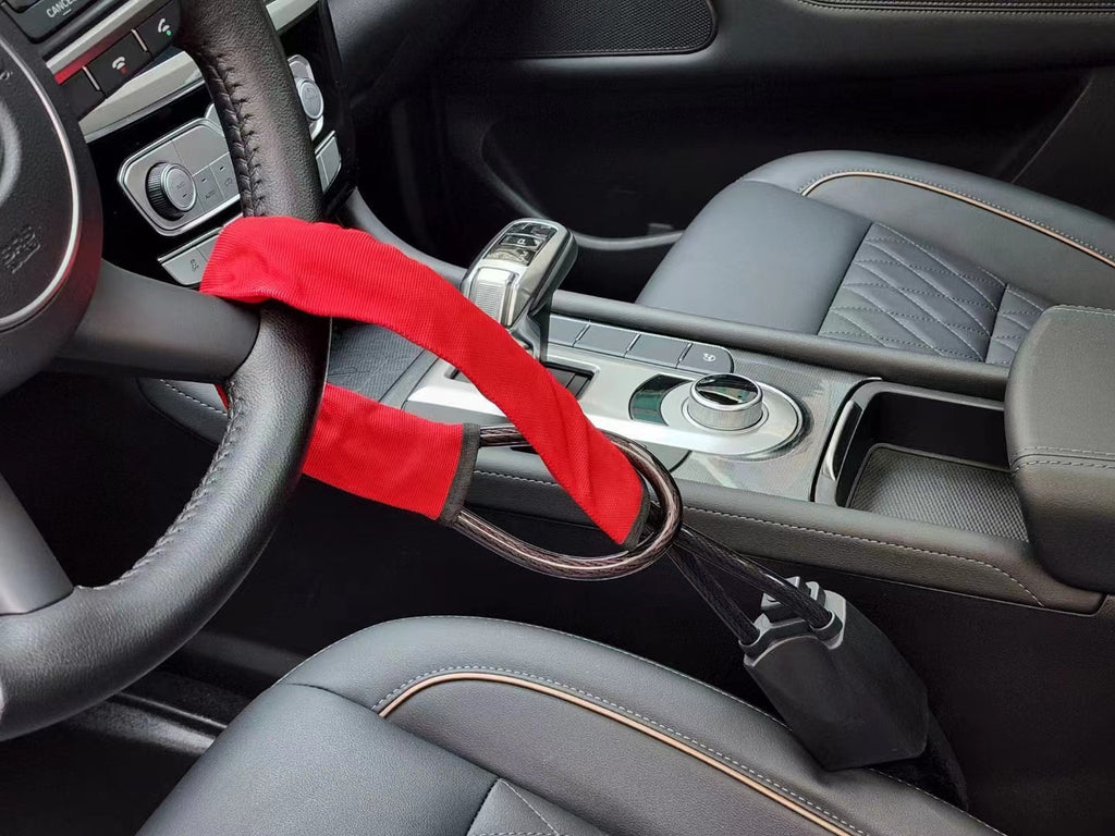 Volant de voiture Rope de roue de câble serrure de sécurité antivol