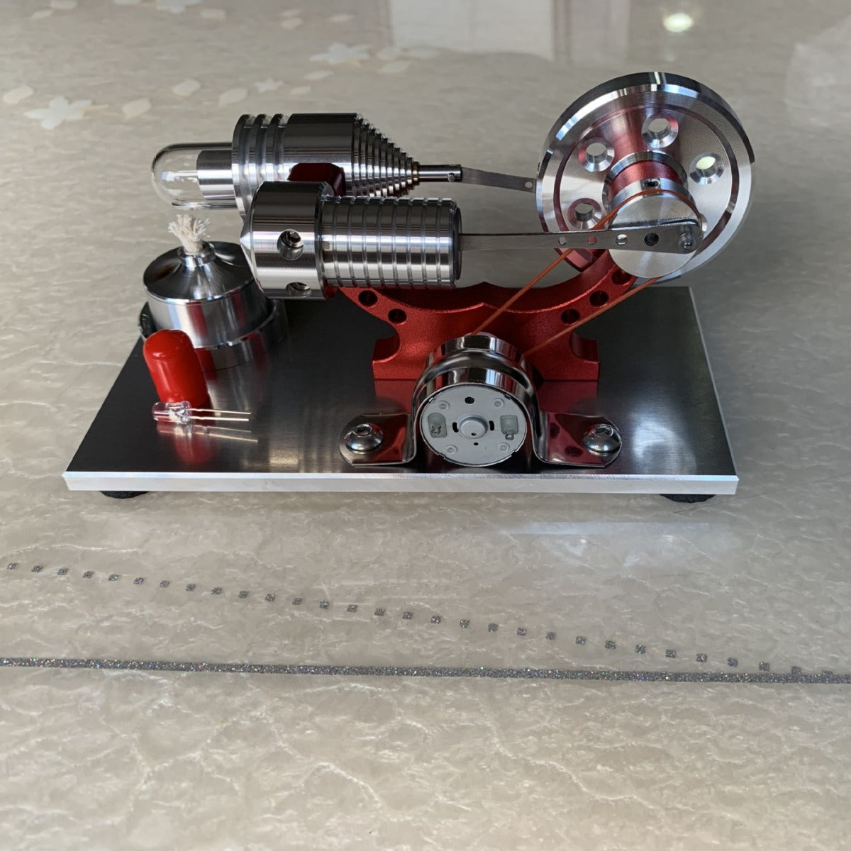 Moteur à vapeur Jouet à basse température Stirling Moteur Miniature School Motor Enfants Ge