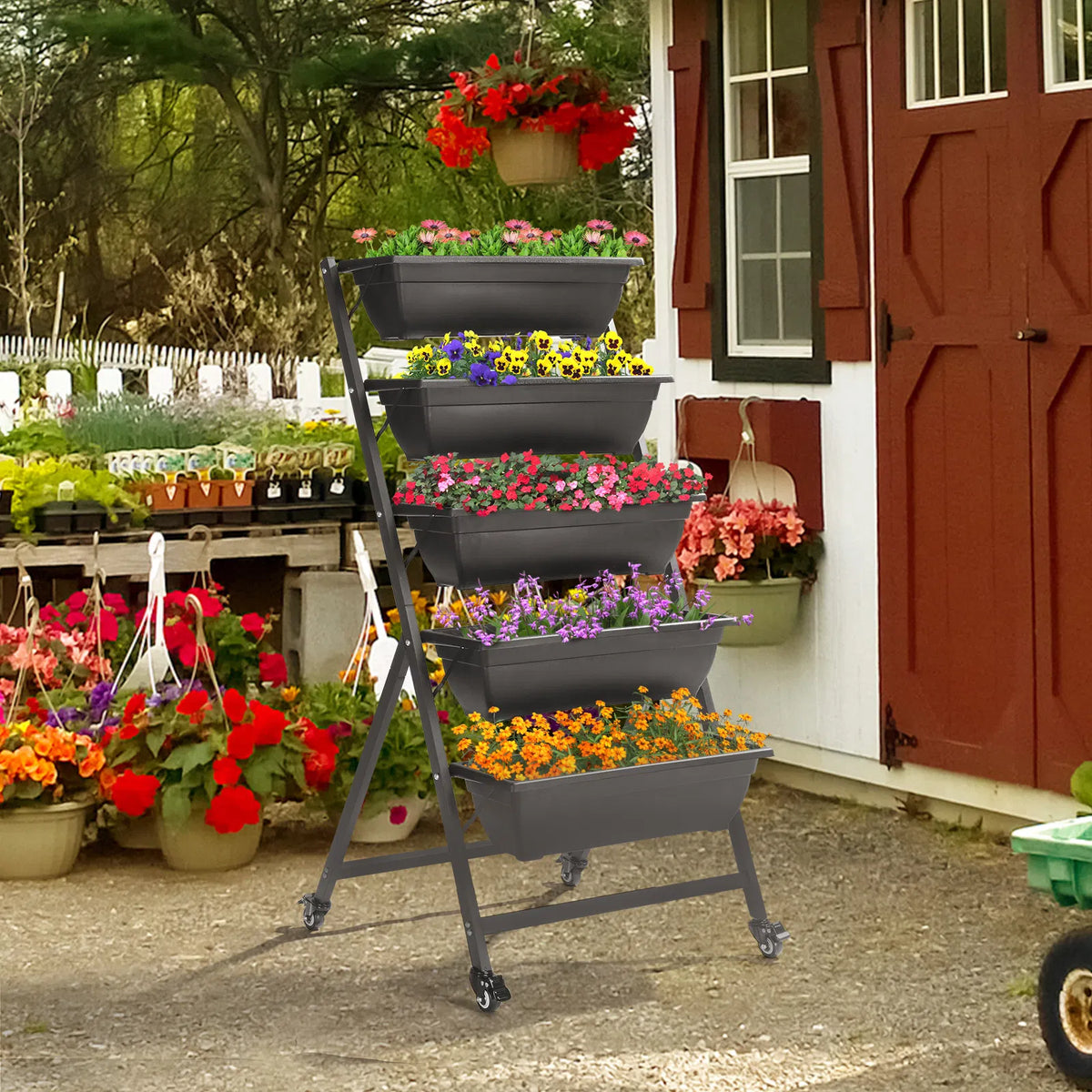 5 niveaux Lit de jardin vertical
