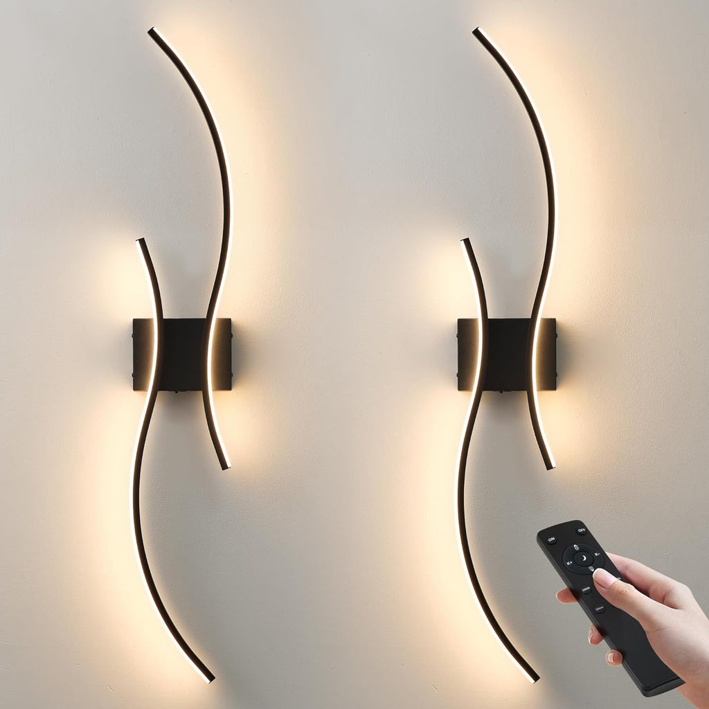 Ultra longue durée de vie de la batterie Lampe murale de salon de trois couleurs dimmable