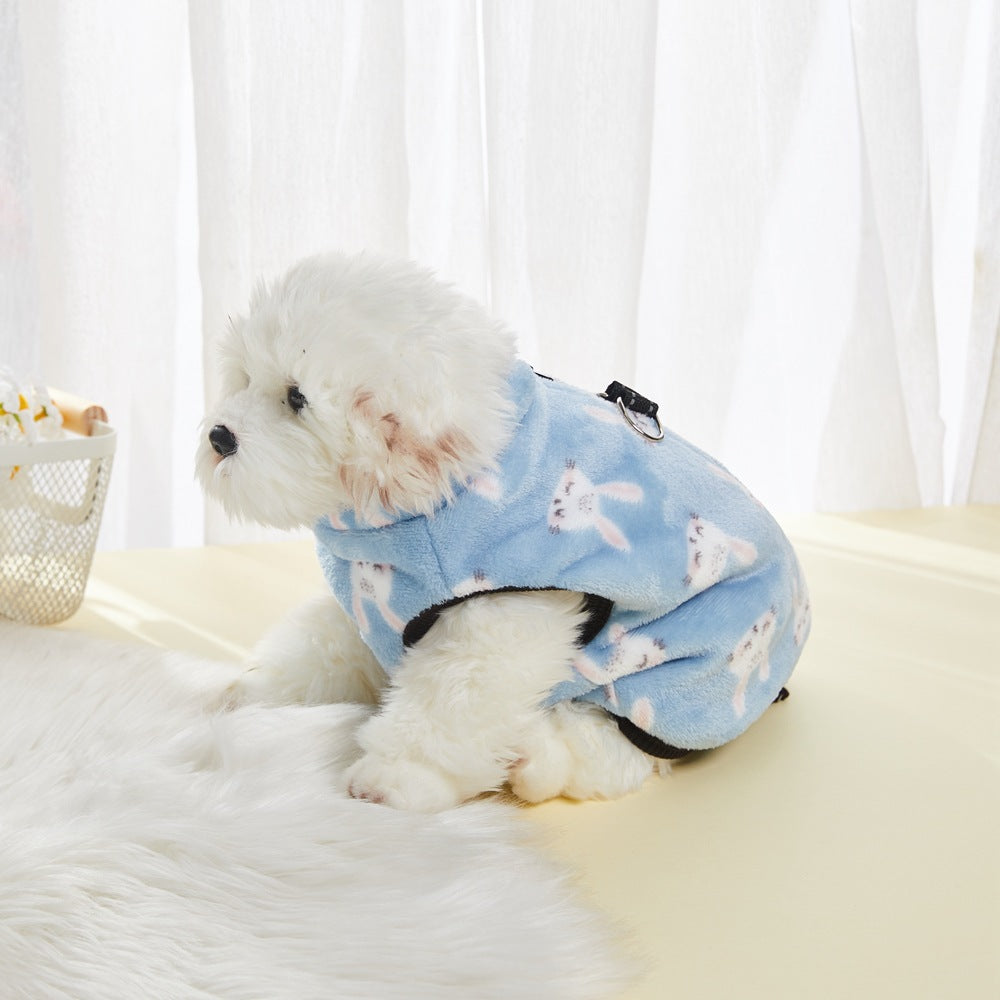 Zipper en manteau animal Flannel Plus Velvet épais