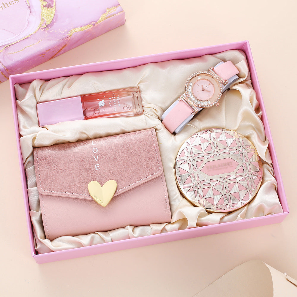 Boîte cadeau All-match Montres Parfum Air Coussin Portefeuille