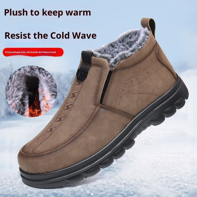 Chaussures en coton de plus grande taille Chaussure chaude pour hommes