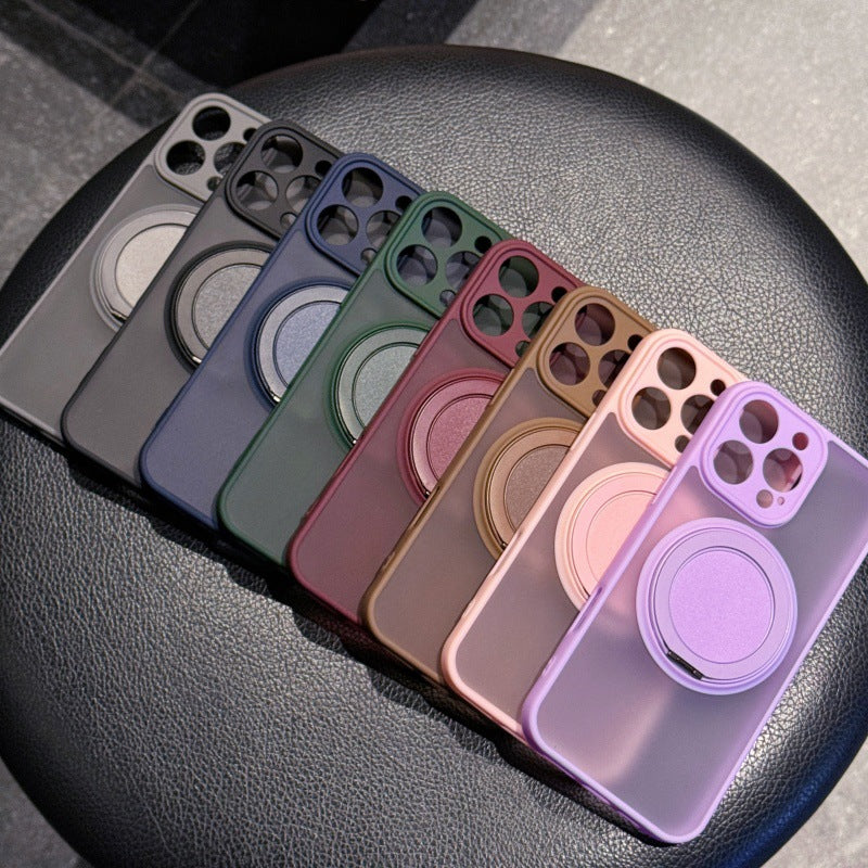 Manche de protection pour téléphone pivotant à aspiration magnétique