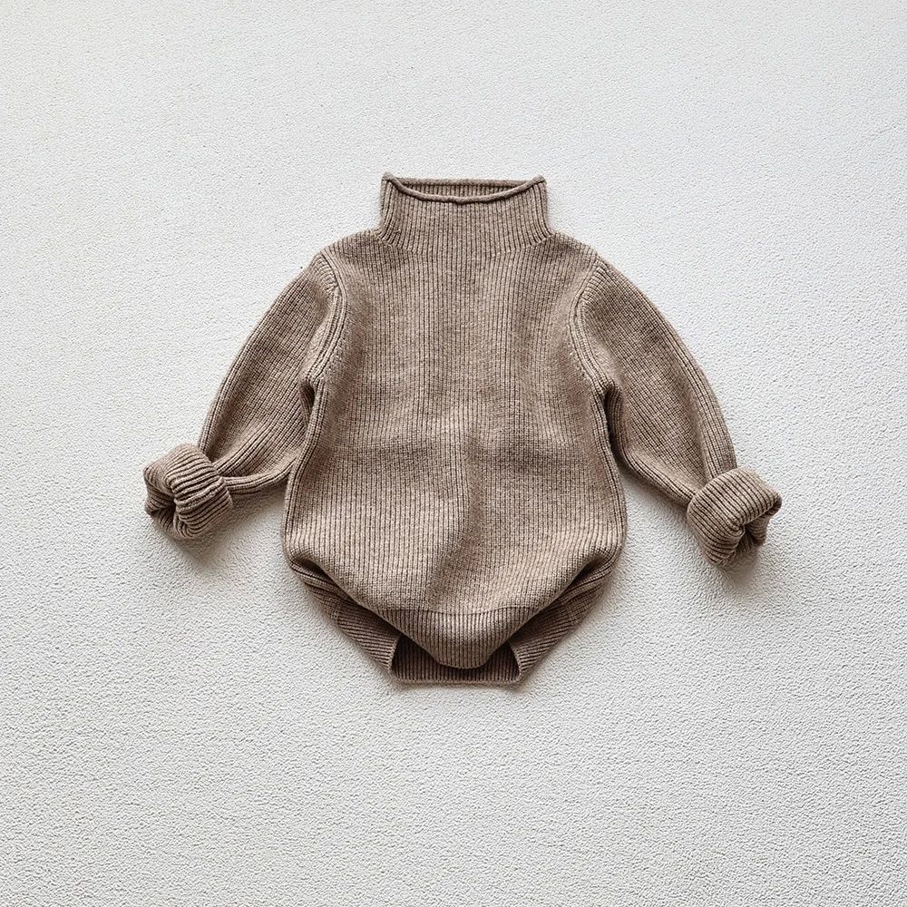 Chandail d'automne pour enfants Col roulé Garçon Pullover