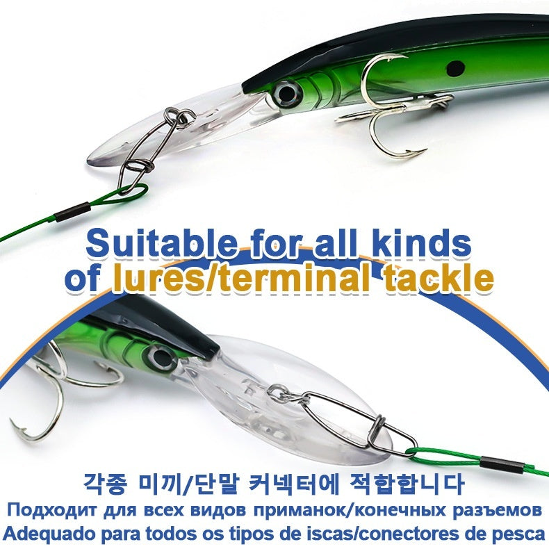 Accessoires d'équipement de pêche en fil d'acier inoxydable