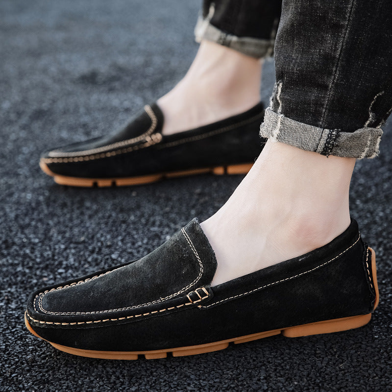 Chaussures Homme d'été en cuir véritable respirant