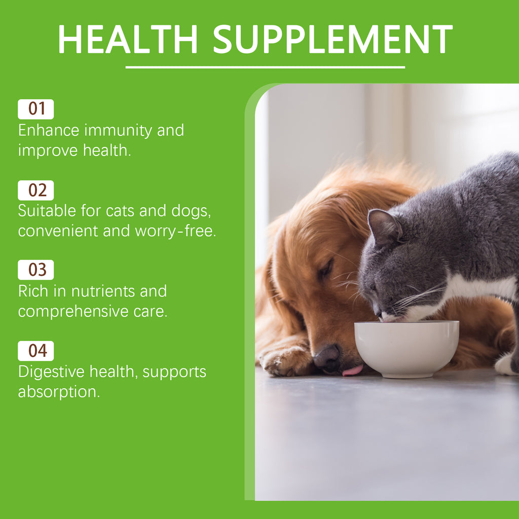 Probiotiques pour animaux de compagnie et comprimés de vitamine pour chiens et chats