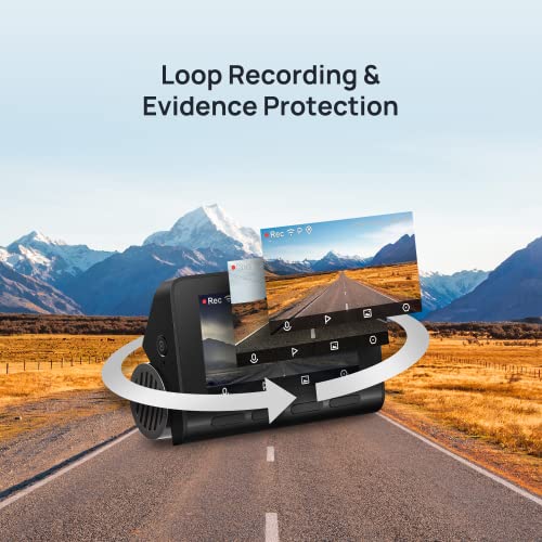 70mai A800S-1 4K Dash Cam Car DVR 24H Support moniteur de stationnement arrière ou caméra interne