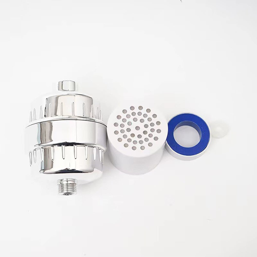 20 scène douche tête filtre bain eau dure adoucissant purificateur de chlore 3 filtres