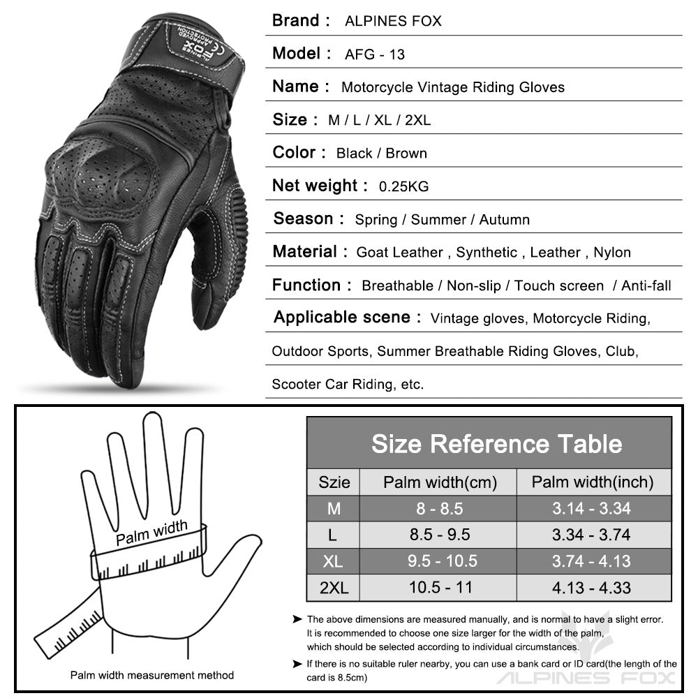 Gants d'équitation en cuir d'été à écran tactile respirant