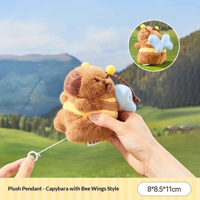Jouet en peluche pour porte-clés Capybara