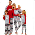 Parent-enfant de Noël Européen et américain imprimé costume à manches longues