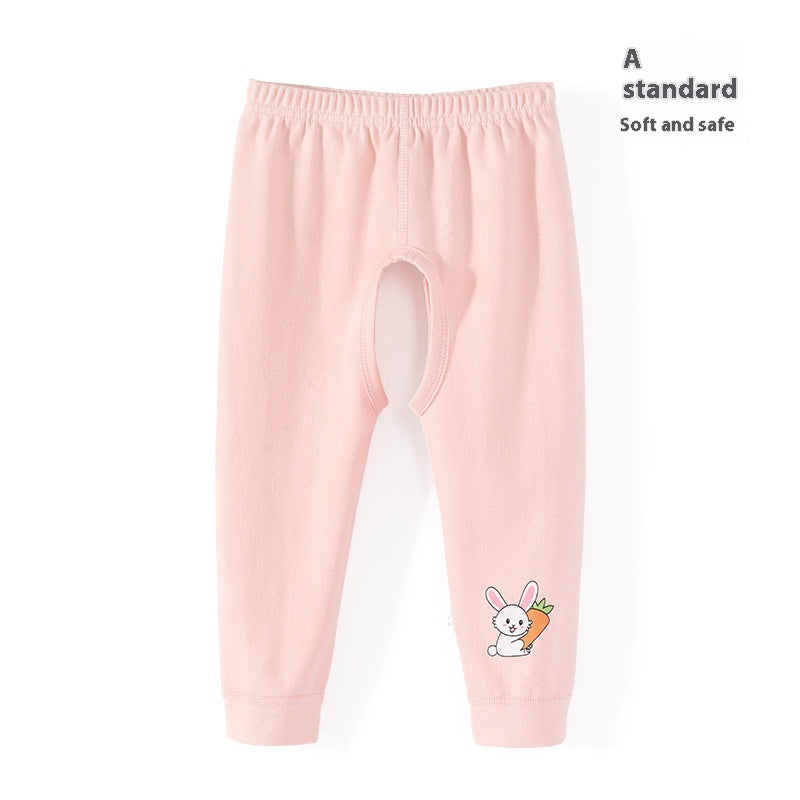 Garçon Pantalon à siège ouvert Pantalons Bébé Pantalon Pure Coton