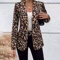 Élégante Lapel manches longues Midi-longueur Slimming Sexy Blazer