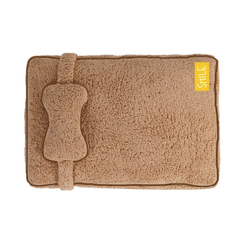 Plush dog sofa bed for cats and pets