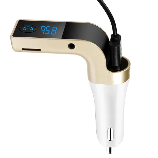 Chargeur USB sans fil d'émetteur FM de voiture sans fil Call MP3 Player MMC Card Reading Aux-in