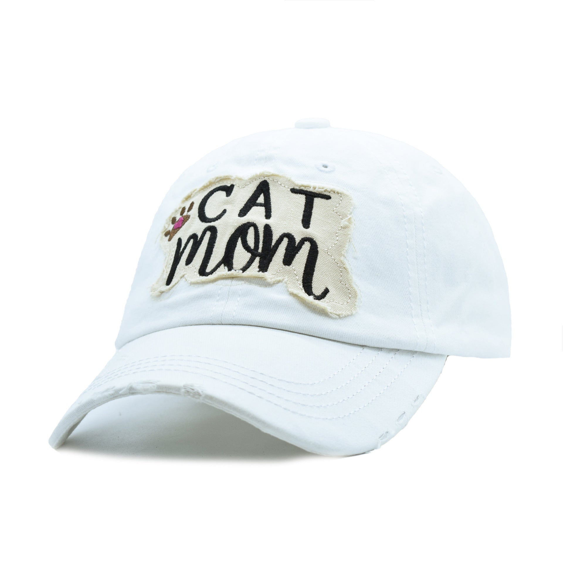 Casquette de baseball rétro-détruite