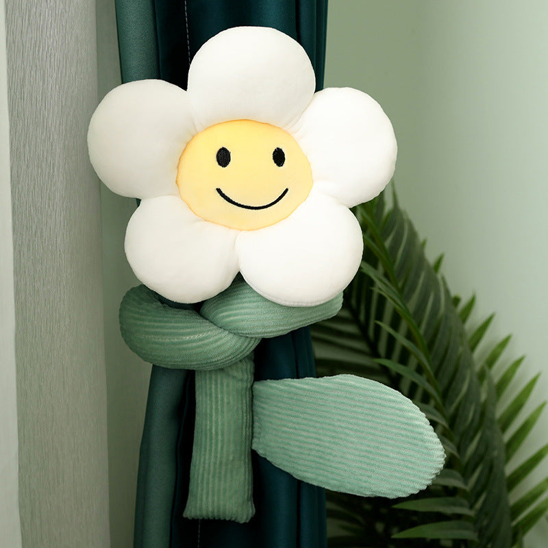 Poupée Cute Cartoon Sunflower Rideau Buckle Plush