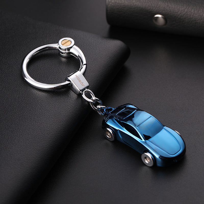 Porte-clés mignon de voiture couple lumière-sur