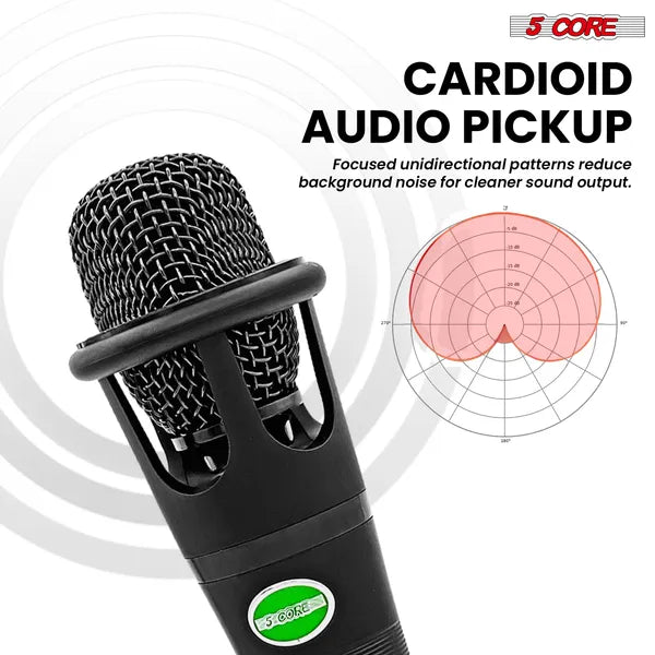 5 CORE XLR Dynamic Metal Mic Audio