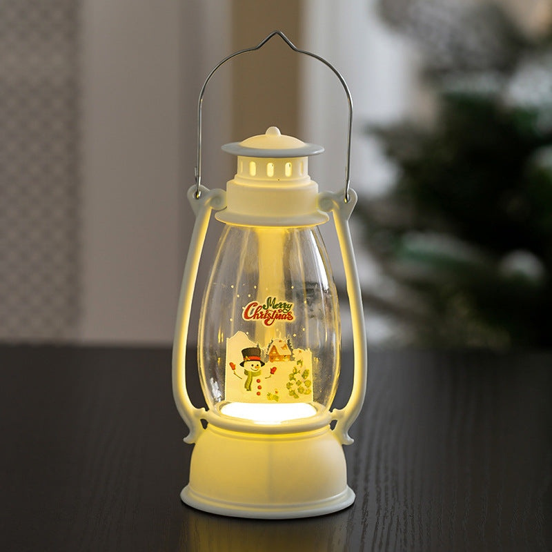 Décorations de Noël Lanterne lumineuse Petits cadeaux Fenêtre Pendentif Ornements de bureau Disposition