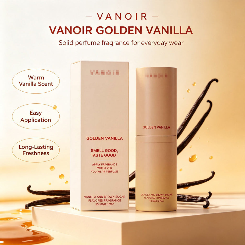 Diffuseur de roseau parfumé à la vanille dorée dans une hue crème brune enrichie d'une exterieure végétale