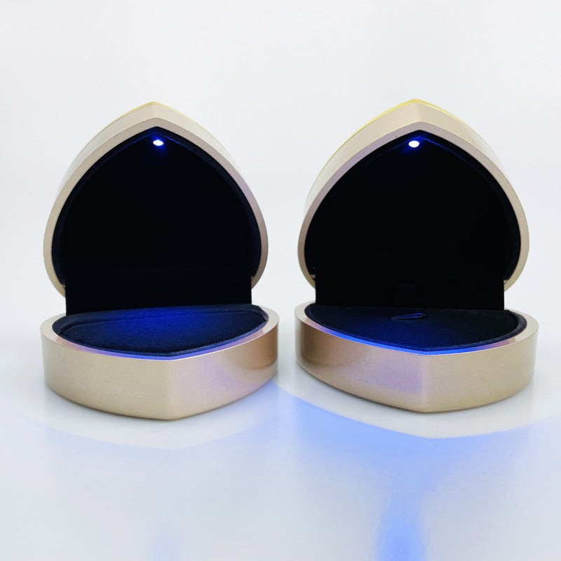 Boîte cadeau de stockage de proposition créative LED-Lit en forme de cœur